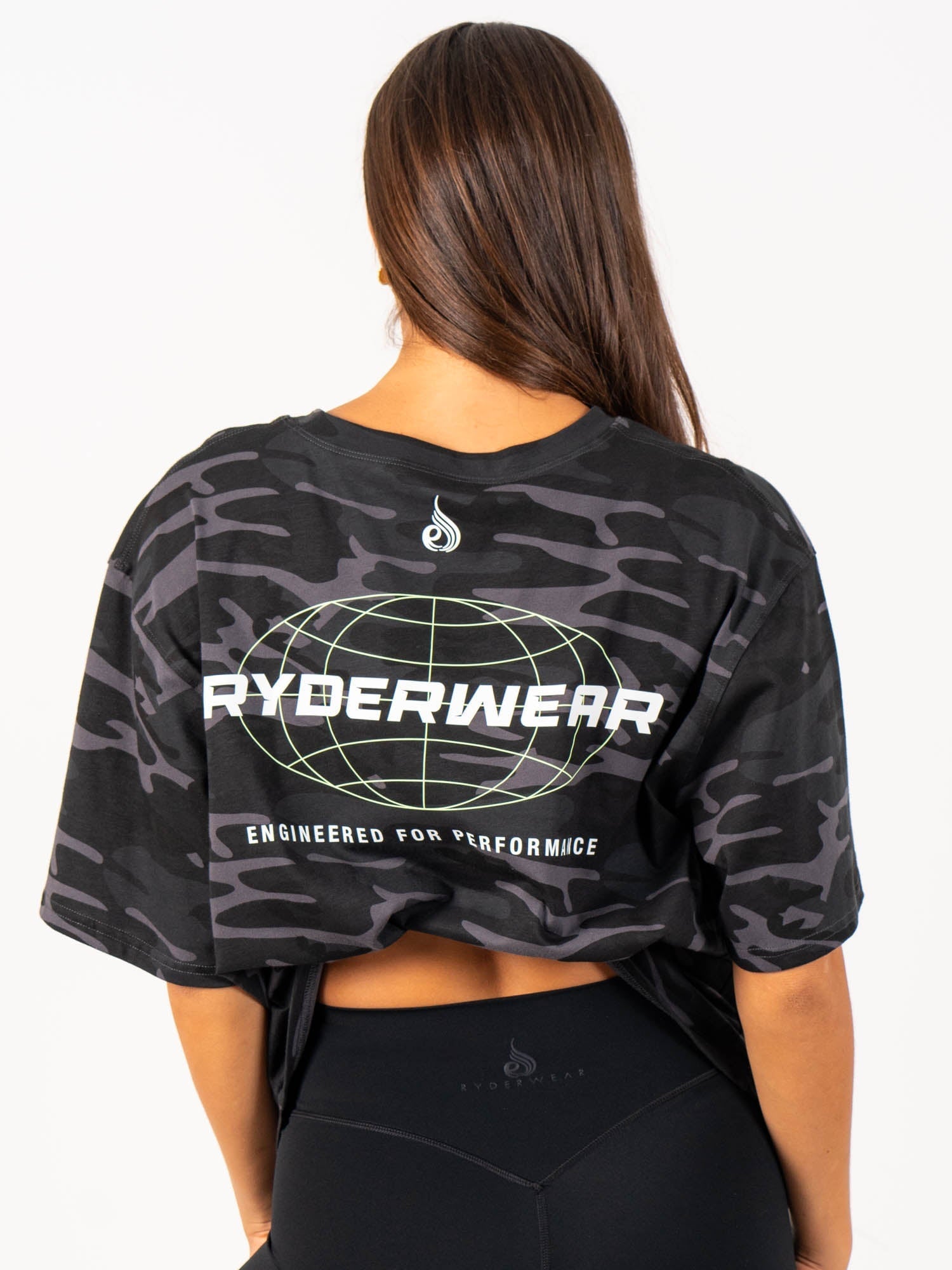 Energy Oversized T-Shirt - Black Camo Print | Comfortable Streetwear for Men & Women | Perfect for Casual Outfits, Gym, and Lounge Wear