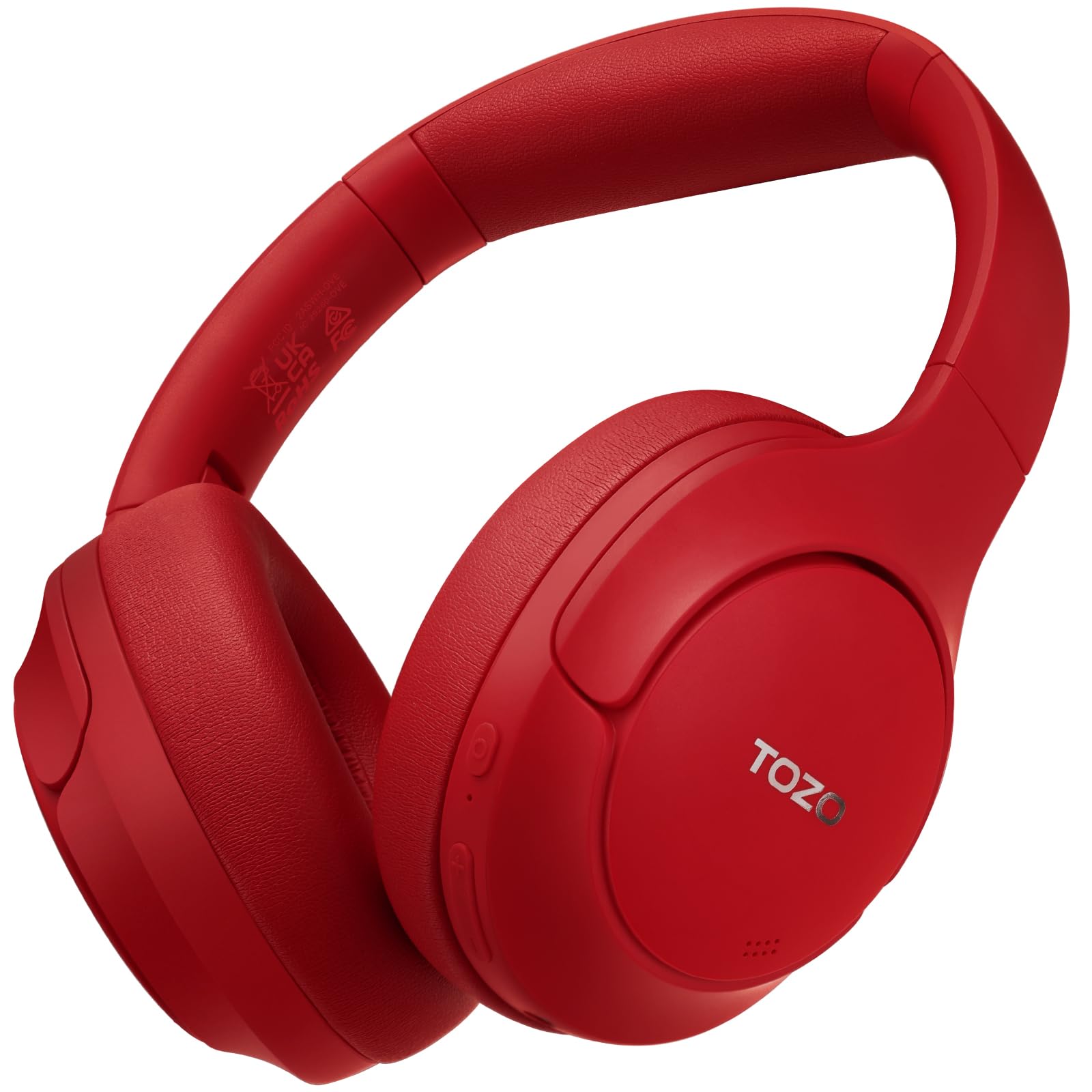 TOZO HT2 Hybrid Active Noise Cancelling Wireless Headphones - 60H Playtime, Hi-Res Audio, Deep Bass, Foldable & Lightweight Over-Ear Bluetooth Headphones for Workout, Travel & Office Use