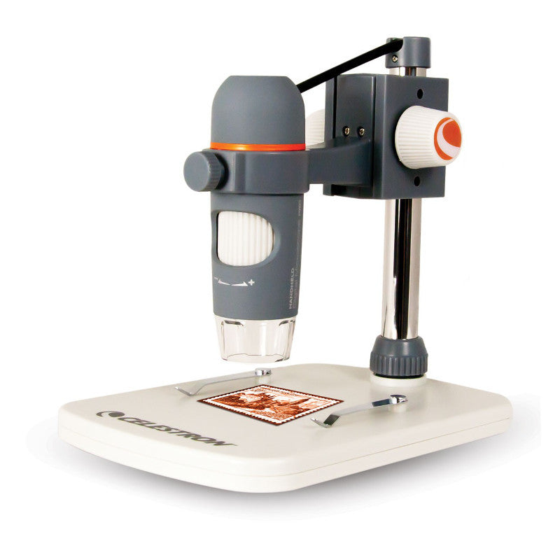Celestron 44308 Handheld Digital Microscope Pro - 5MP USB Portable Microscope for Coin Stamp Jewelry Inspection, Science Education & Hobby Exploration