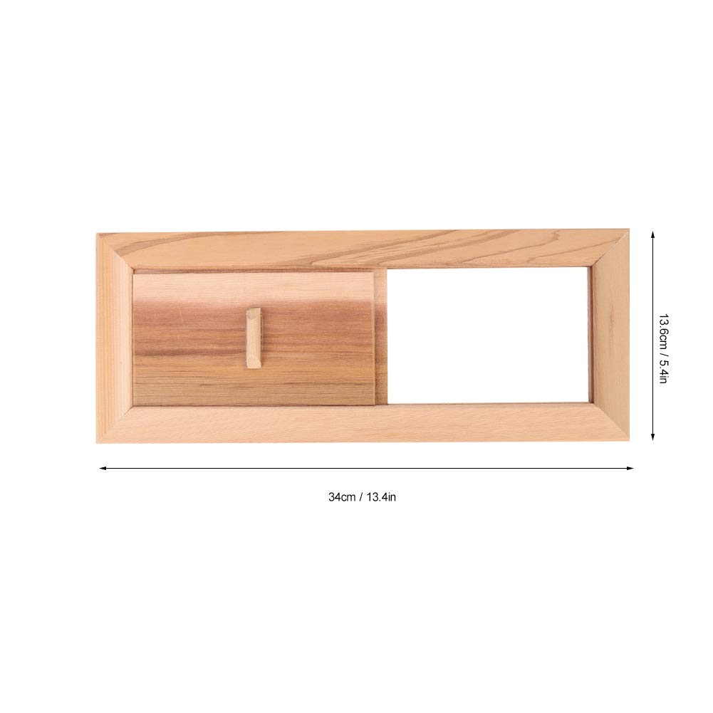 Premium Cedarwood Air Vent Grille - Durable Ventilation Panel for Doors, Sauna Rooms & HVAC Systems | Natural Airflow Solution for Home, Spa and Commercial Spaces