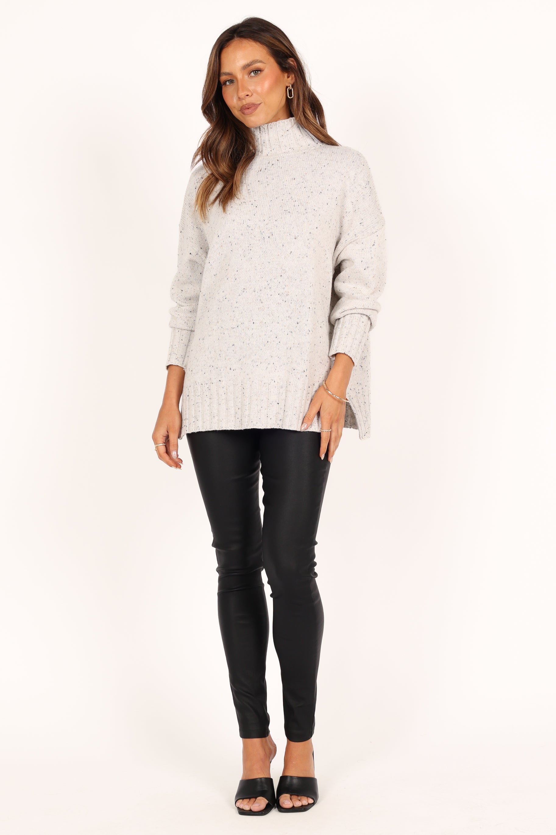 Conny Knit Sweater Women's Casual Winter Pullover - Soft Warm White Sweater for Fall & Winter | Perfect for Office, Date Night & Holiday Outfits
