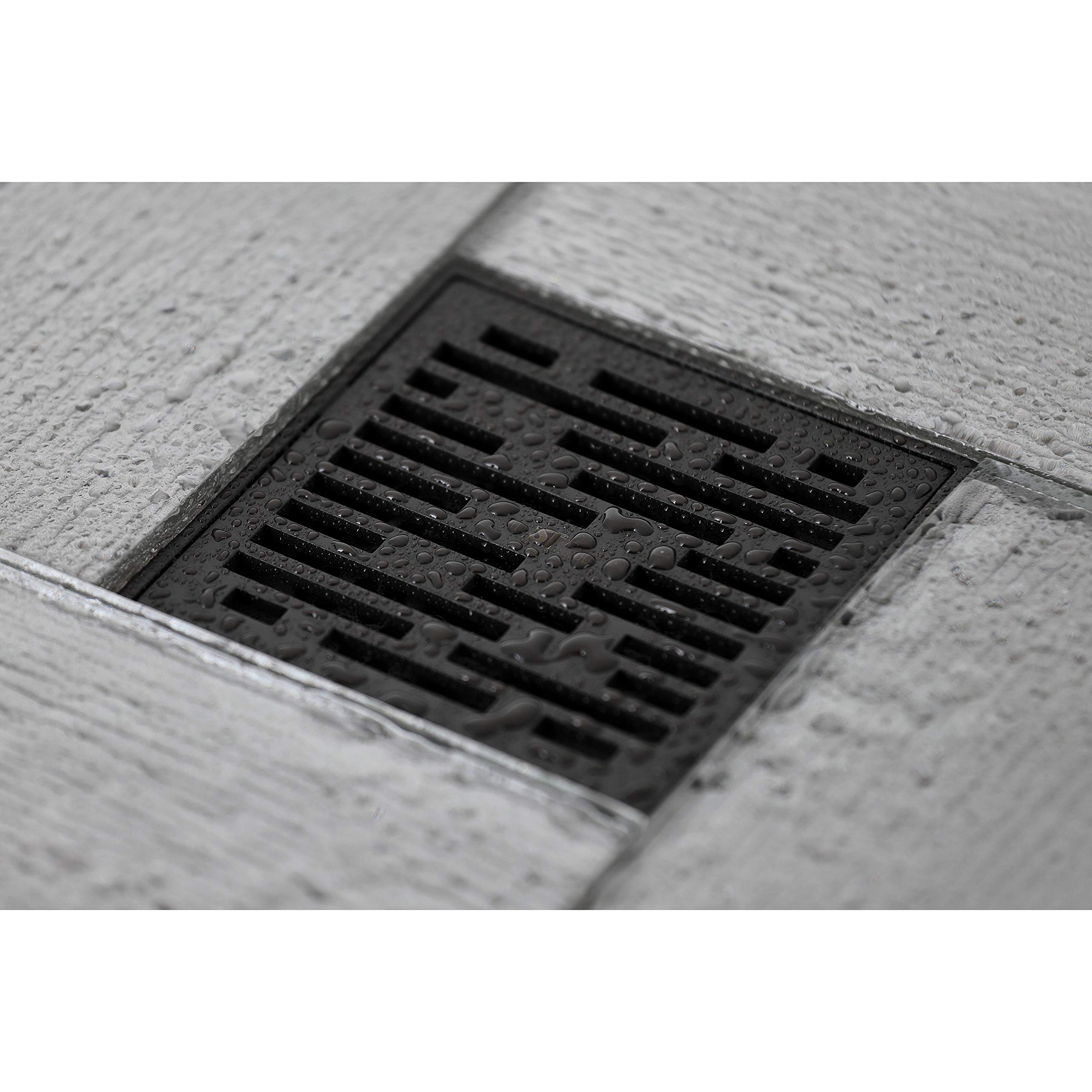 Kingston Brass BSF6310ORB Oil Rubbed Bronze Shower Drain - Heavy Duty Watercourse Drain for Bathroom & Shower Remodel - Perfect for Modern and Traditional Bathrooms