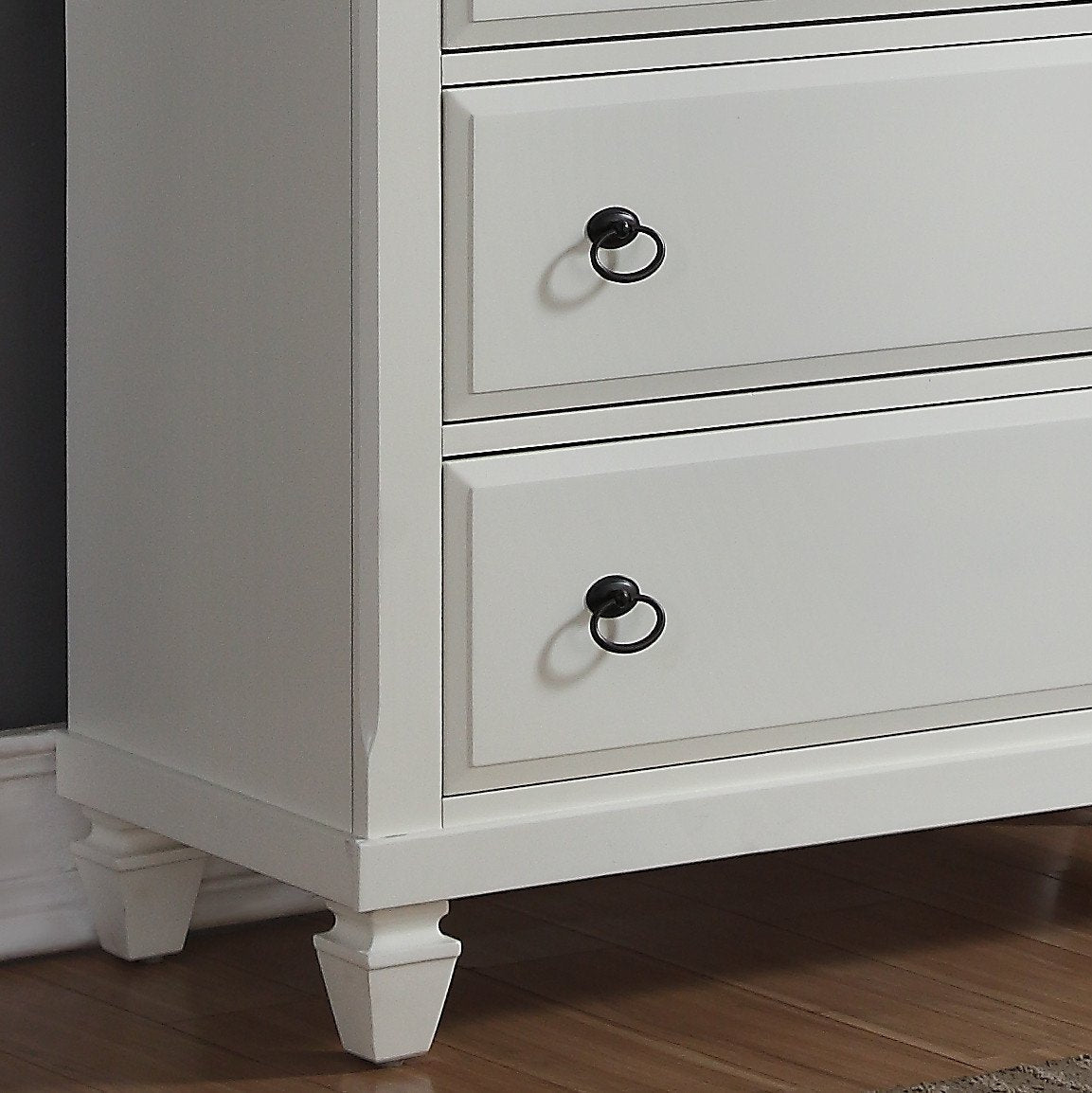 Regitina 016 White Nightstand - Modern Bedside Table with Drawer for Bedroom, Living Room & Office - Perfect for Storage, Decor & Small Spaces