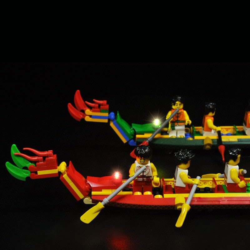 80103 LED Lighting Kit for Boat Racing Building Blocks - No Model Set Included - Classic Version Decorative Model Lamp - Perfect for DIY Projects, Home Decor, and Model Enthusiasts