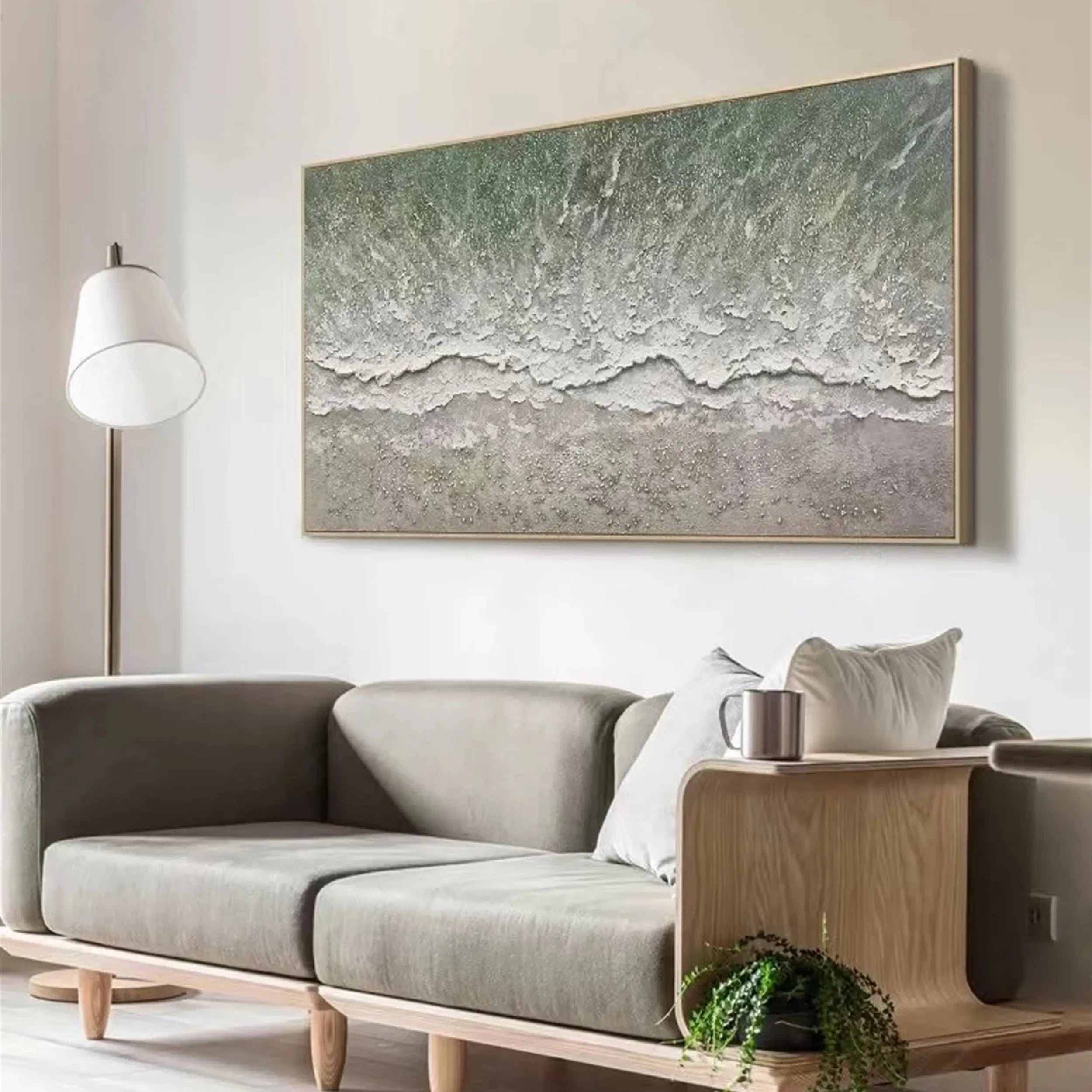 Ocean and Sky Painting #OS 120 - Stunning Seascape Wall Art for Home & Office Decor - Perfect for Living Rooms, Bedrooms, and Coastal Themed Spaces