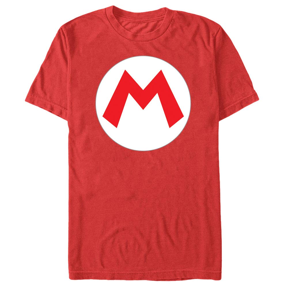Nintendo Mario Icon Men's Graphic T-Shirt - Super Mario Bros Gaming Tee for Casual Wear & Cosplay