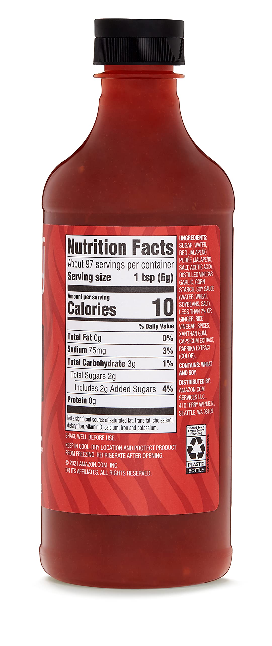 Aplenty Sweet Sriracha Hot Sauce - 20.5 Oz Bottle | Spicy & Sweet Flavor | Perfect for Wings, Burgers, Tacos & Asian Cuisine | Amazon Brand