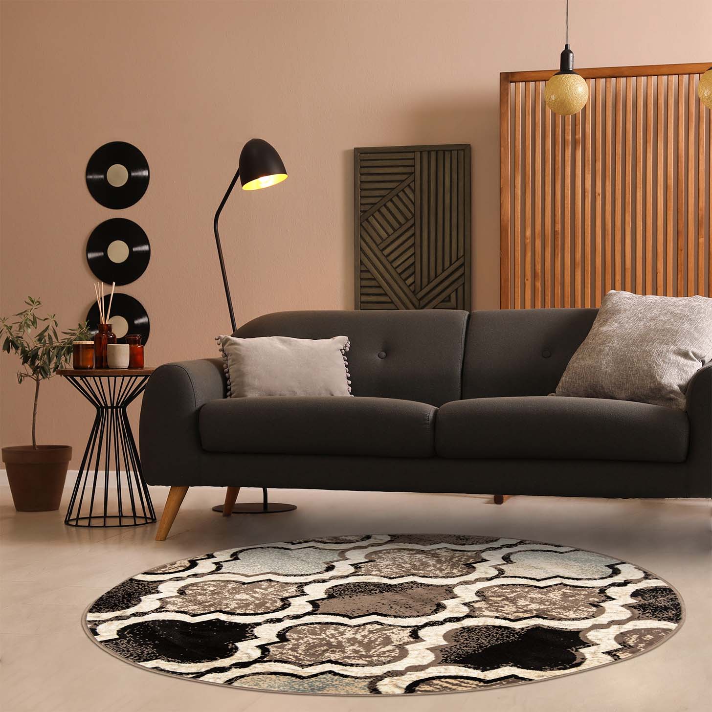 Viking Geometric Trellis Indoor Area Rug & Runner - Non-Slip Boho Chic Carpet for Living Room, Bedroom, Hallway - Perfect for Nordic Home Decor & Cozy Spaces