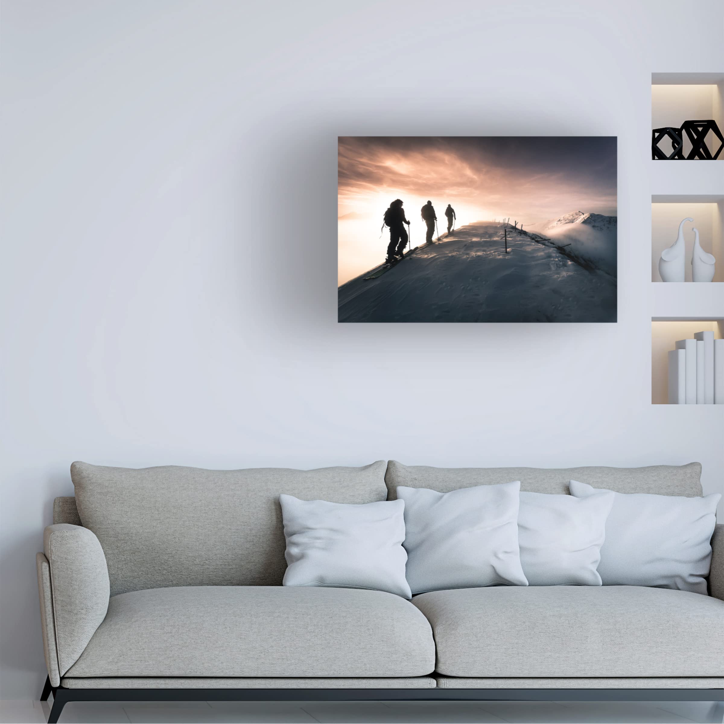 Trademark Fine Art 'Blessed Moments' Canvas Wall Art by Sandi Bertoncelj - Religious Home Decor for Living Room, Bedroom & Office