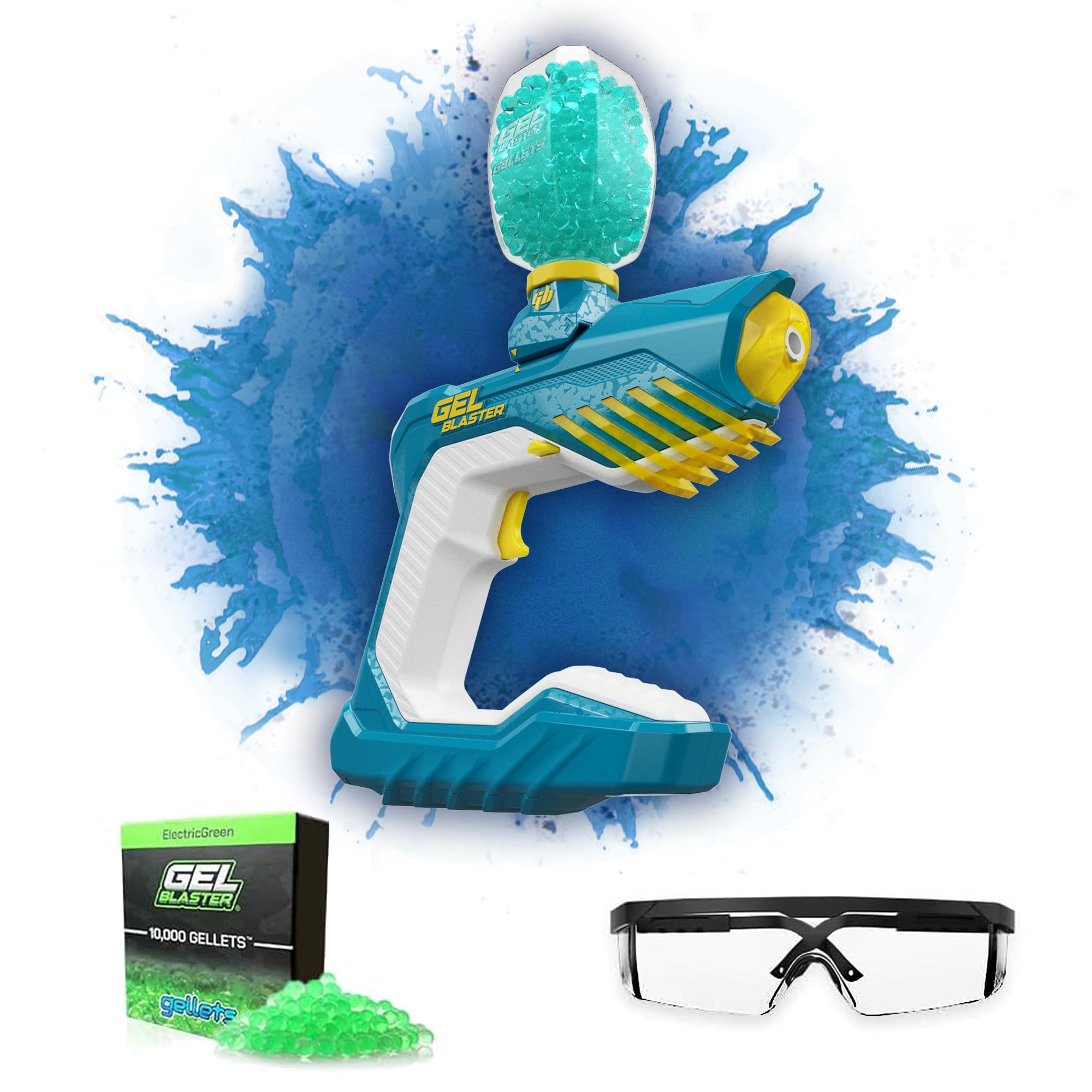 Gel Blaster Piranha - Waterproof Splat Ball Gun with Eco-Friendly Water Beads | 100+ Foot Range Automatic Blaster for Outdoor Games, Backyard Battles & Pool Parties | Perfect for Teens Ages 14+ | Great for Team Building, Birthday Parties & Summer Fun