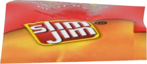 Slim Jim Giant Sized Original Snack Stick - 0.97oz Meat Snacks for School, Work & Travel | High Protein On-the-Go Snack for Road Trips, Hiking & Office Breaks