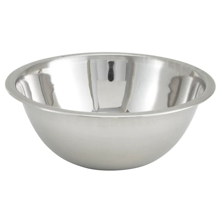 Winco 3 Quart Stainless Steel Mixing Bowl - MXB 300Q - Perfect for Baking, Mixing, and Food Prep in Professional & Home Kitchens