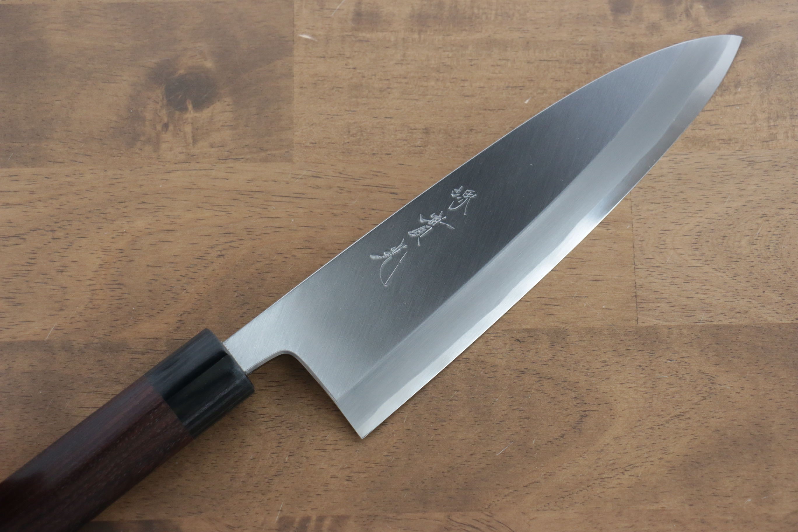 Premium Jikko White Steel No.2 Deba Knife 210mm with Ebony Handle - Professional Japanese Kitchen Knife for Sushi, Fish Filleting & Meat Cutting