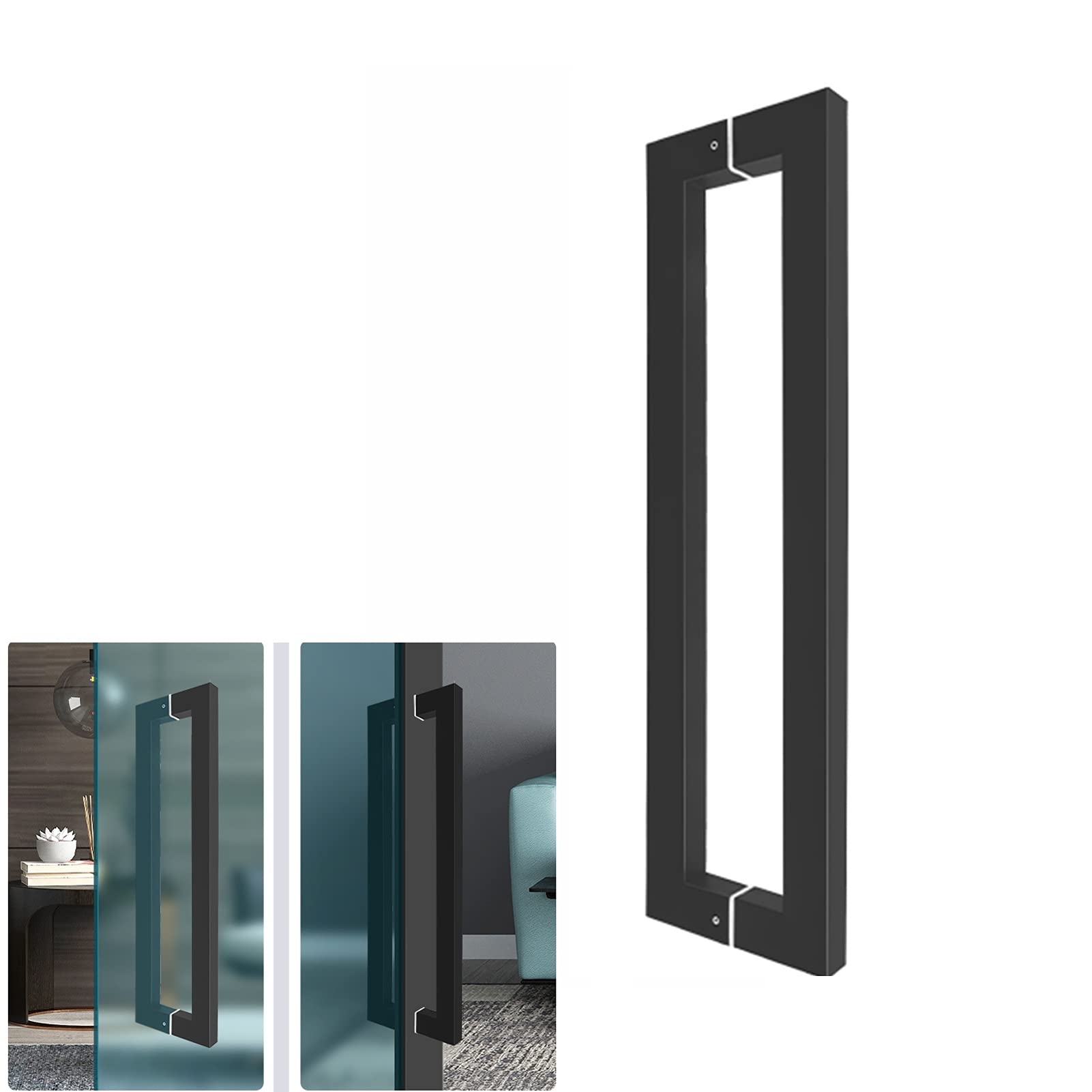 Stainless Steel Sliding Glass Door Pull Handle - 30 Inch (762mm) Shower Door Hardware for Bathroom & Shower Enclosure - Perfect for Modern Bathrooms, Walk-in Showers and Glass Partition Doors