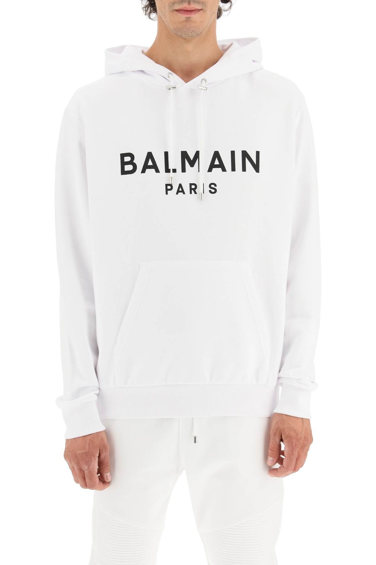 Balmain Logo Hoodie for Men & Women - Luxury Streetwear Pullover Sweatshirt - Perfect for Casual Outfits, Gym, and Travel