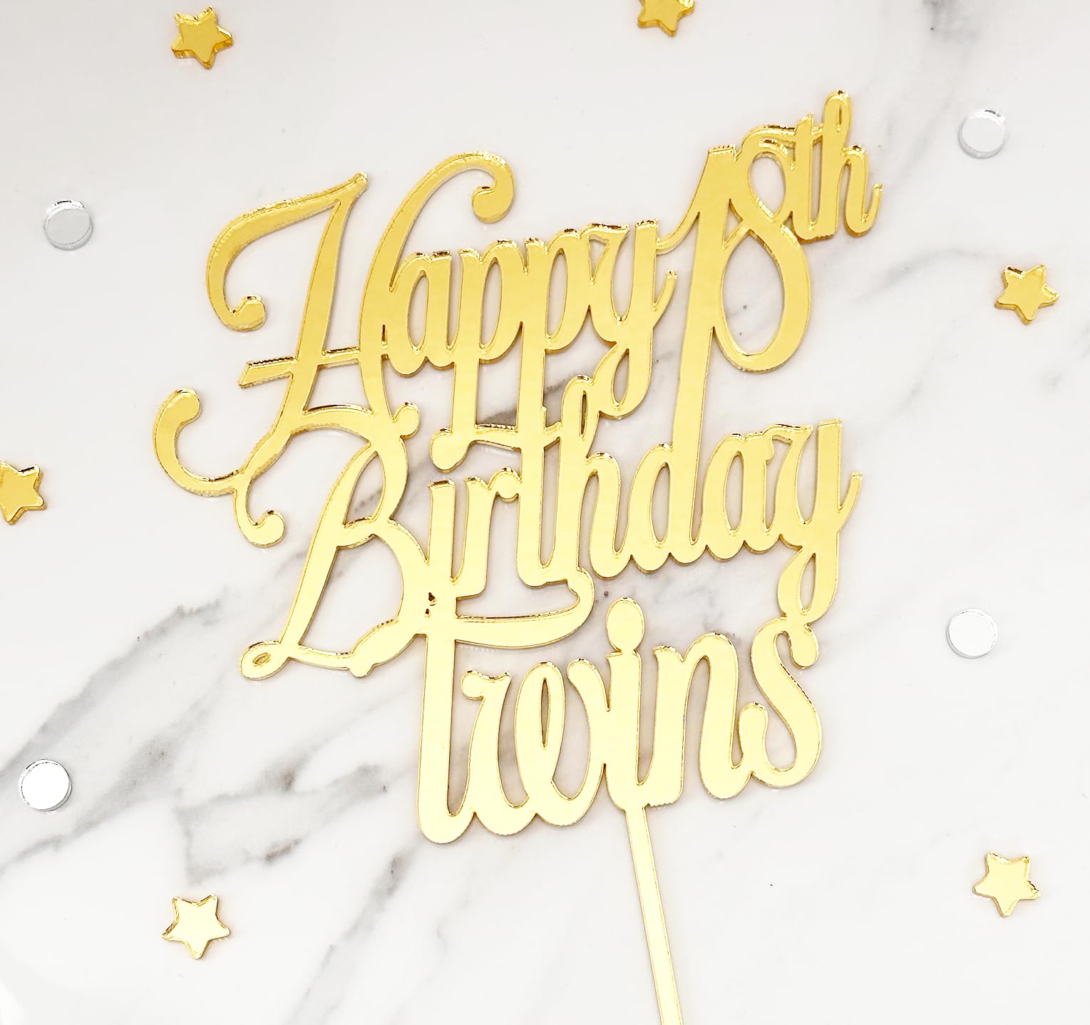 Custom Acrylic Cake Topper Personalized with Name - 4'' 6'' 8'' 10'' Cake Decorations for Birthday, Baby Shower, Wedding - Perfect for Anniversary, Graduation & Special Celebrations
