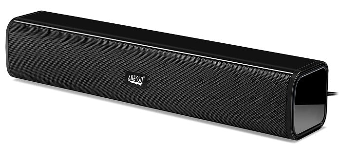 Adesso Xtream S5 USB Powered Sound Bar Speaker - Slim Computer Speakers for PC, Laptop, TV - Perfect for Home Office, Gaming & Entertainment