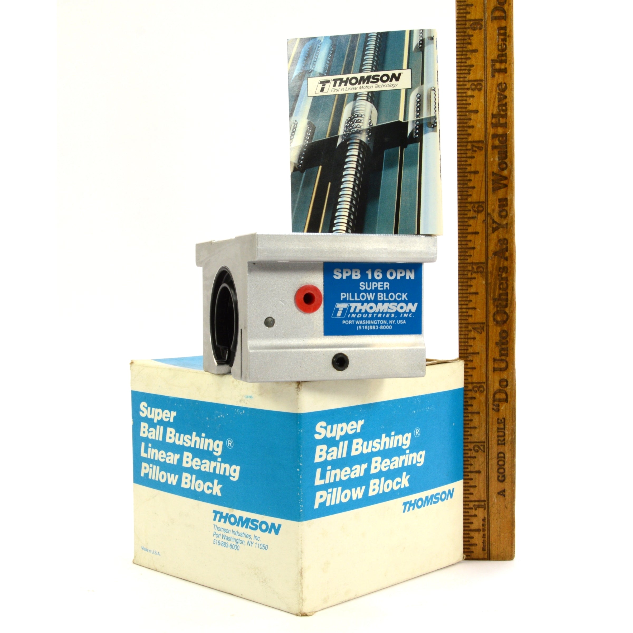 New in Box! THOMSON SUPER PILLOW BLOCK SPB 16 OPN Ball Bushing Linear Bearing - Perfect for CNC Machines, 3D Printers & Industrial Automation Equipment