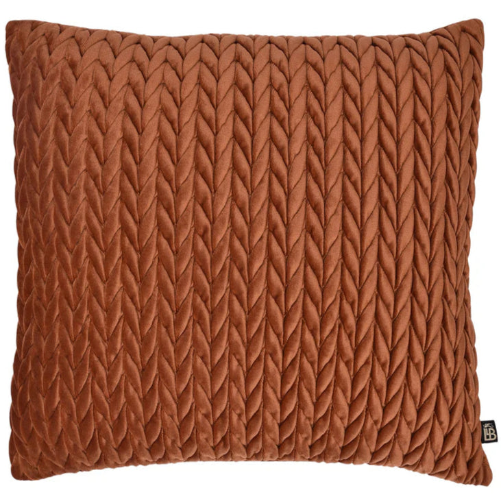 Laurence Llewelyn Bowen Amory Cushion - Bronze Home Decor Pillow Cover for Sofa, Bed & Living Room - Luxury Throw Pillow for Modern Interior Design