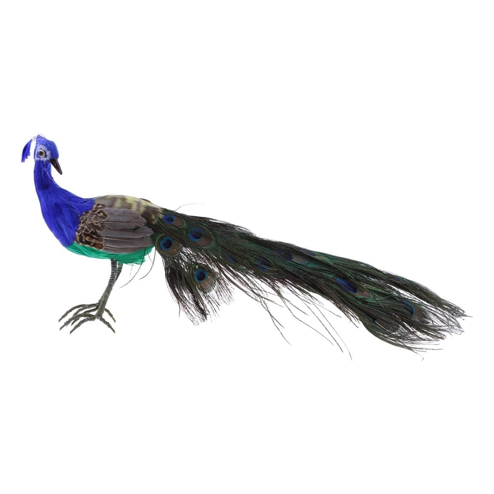Realistic Life-Size Peacock Garden Statue - Outdoor Sculpture Decor for Patio, Lawn & Backyard - Highly Detailed Bird Ornament for Garden, Yard & Landscape Design | Perfect for Home Decor, Wedding Venues & Luxury Outdoor Spaces