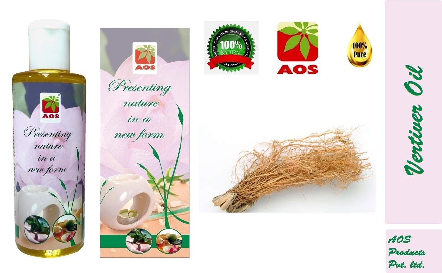 100% Pure Vetiver Essential Oil - 15ml | AOS Products | Aromatherapy, Stress Relief & Natural Perfume Ingredient