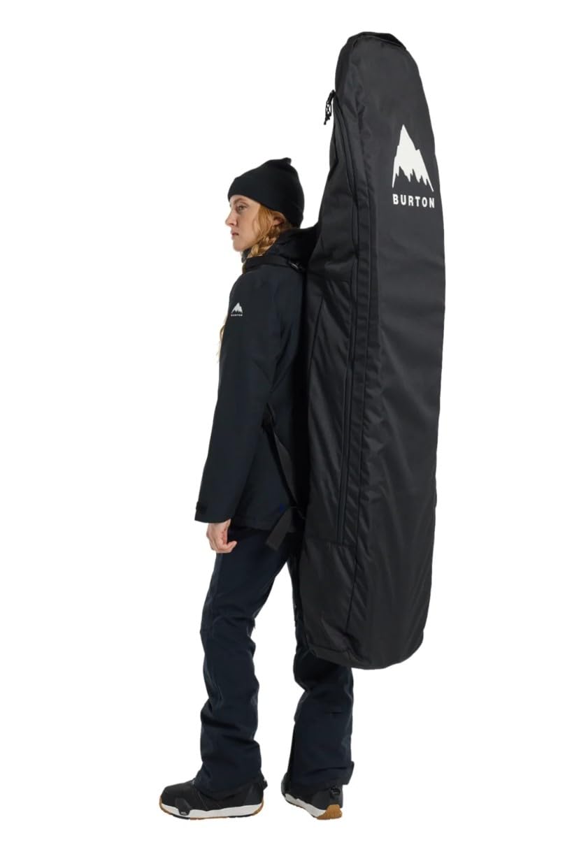 Burton Gig Snowboard Bag - Durable 166cm Travel Case for Snowboards - True Black - Perfect for Air Travel & Winter Sports Gear Protection