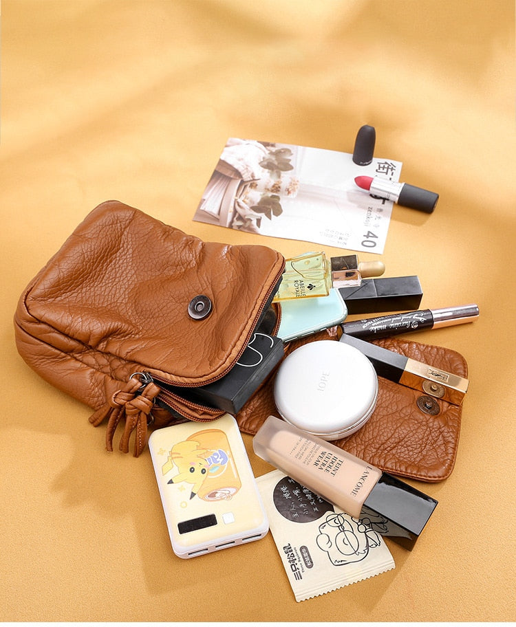 Stylish Women's PU Leather Messenger Bag - Trendy Crossbody Shoulder Bag for Work, Travel & Daily Use