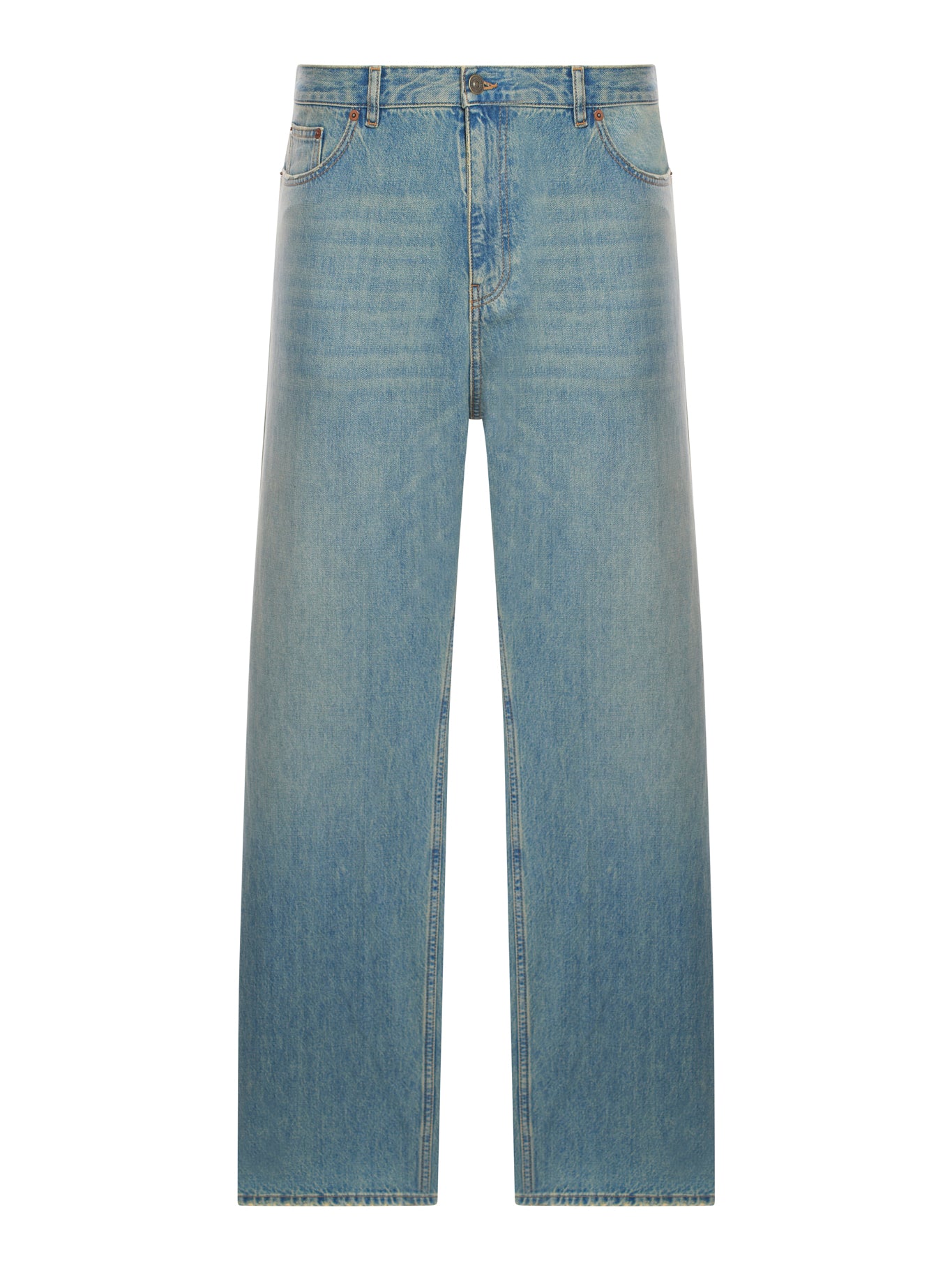 Valentino Garavani Blue Denim Trousers - Medium Wash, Style 6V0DE04NAV4 | Perfect for Casual Outfits, Office Wear & Night Out Looks