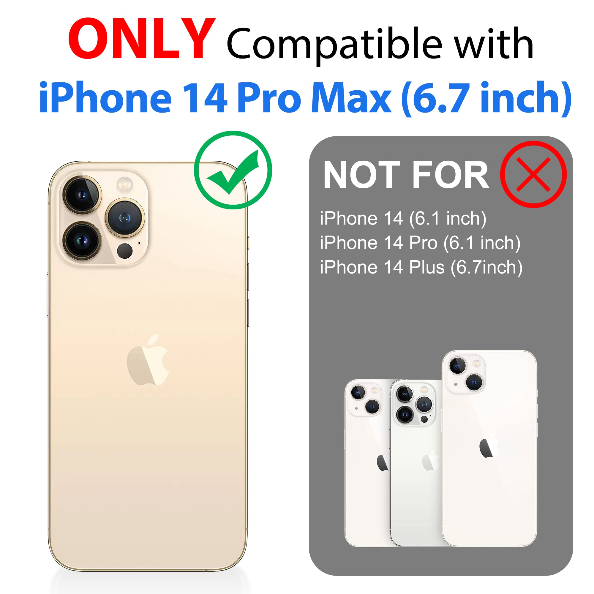 SPORTLINK Rugged Waterproof Case for iPhone 14 Pro Max (6.7