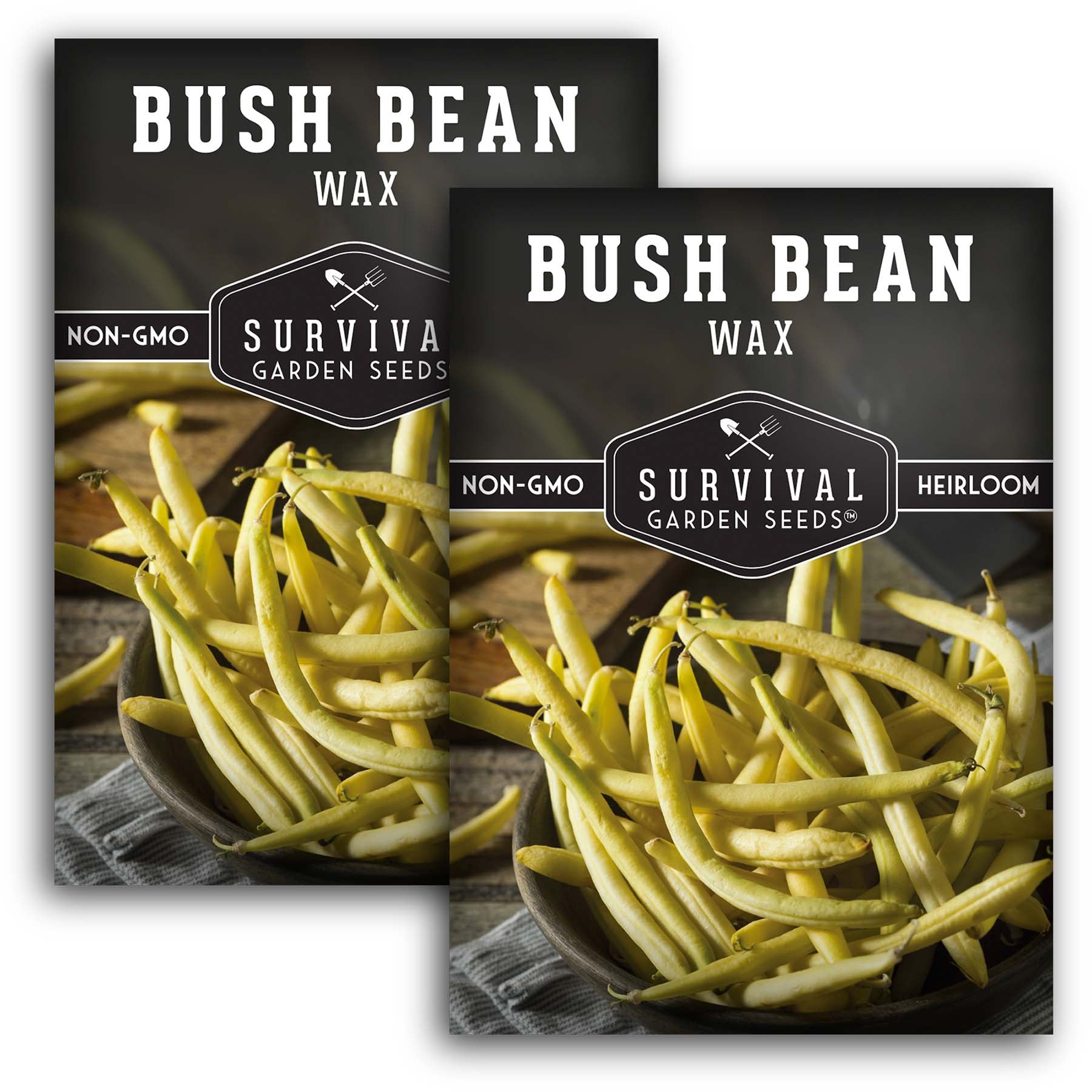 Organic Golden Wax Bush Bean Seeds - Non-GMO Heirloom Vegetable Seeds for Home Garden Planting | Fresh, Tasty & Easy to Grow for Salads, Stir-fries & Canning