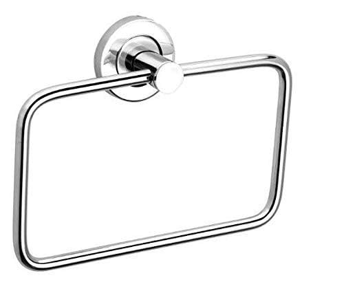 Stainless Steel Towel Ring Holder - Chrome Finish Napkin & Towel Hanger for Bathroom, Kitchen, Washbasin - Home & Hotel Decor (1-Pack) | Perfect for Organizing Hand Towels in Bathrooms & Kitchen Linens