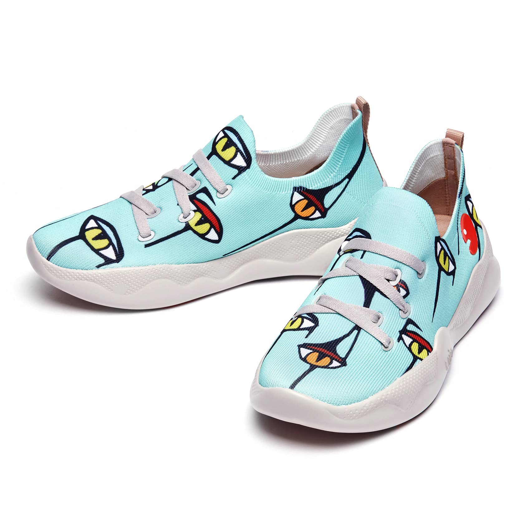 UIN Women's Fashion Sneakers - Lightweight Walking Shoes for Women, Slip On Casual Comfortable Athletic Shoes with Artistic Painting Design, Perfect for Travel, Workout & Daily Wear