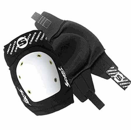 Smith Scabs Elite Knee Pads - Black/White - Protective Gear for Skateboarding, BMX & Extreme Sports