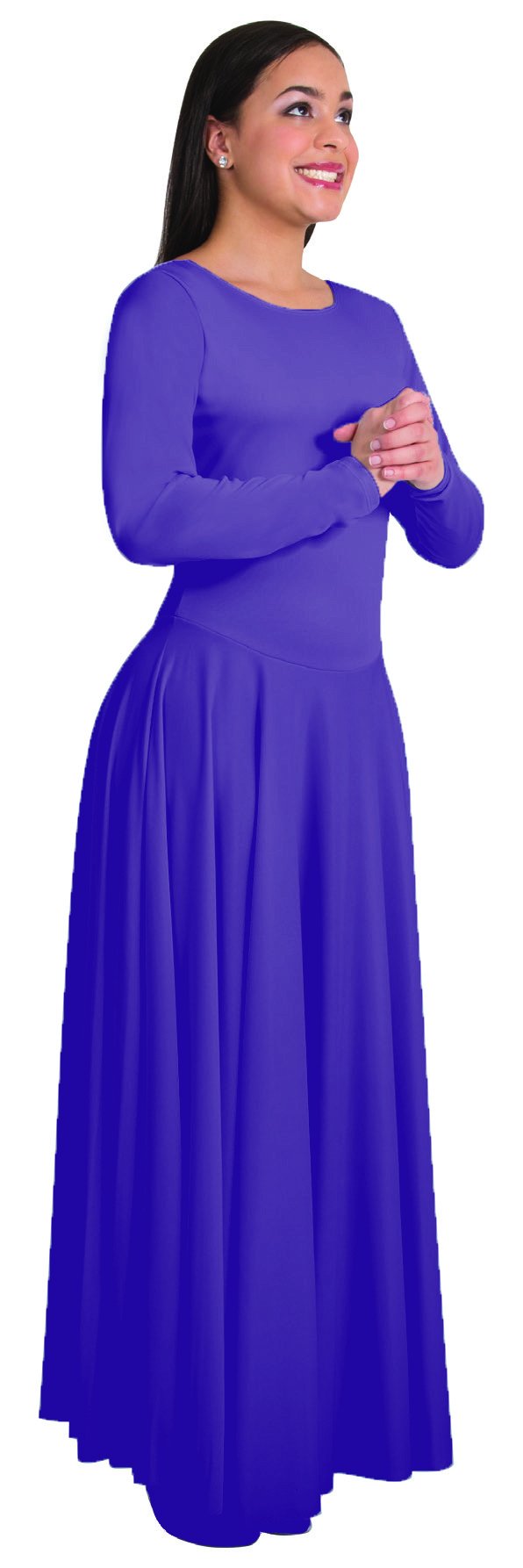 Body Wrappers Long Sleeve Dance Dress (0512) - Perfect for Ballet, Jazz & Contemporary Performances