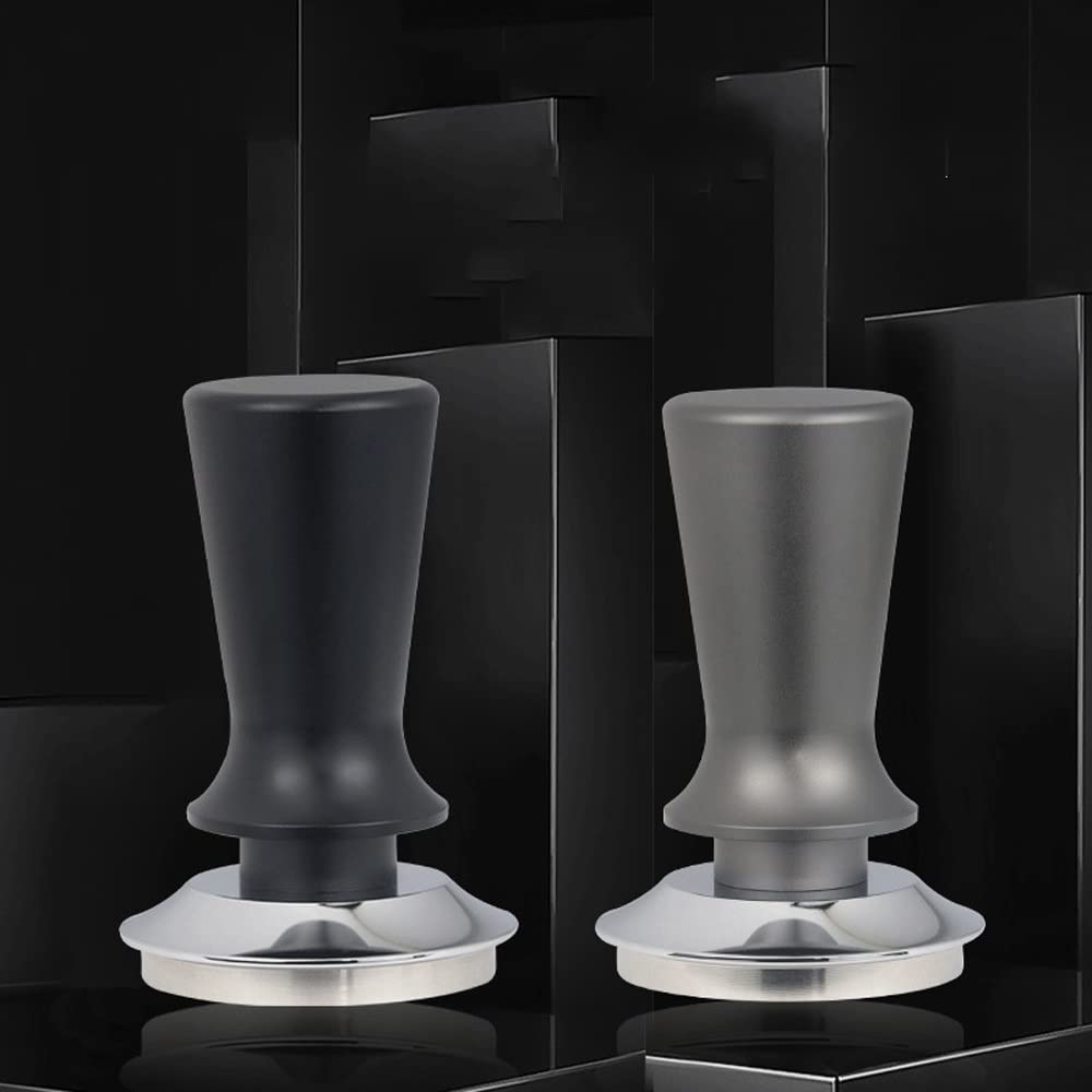 Premium 51mm/53mm/58mm Espresso Tamper - Adjustable 304 Stainless Steel Coffee Distributor with Sloped Base - Professional Barista Tool for Perfect Coffee Extraction (Ideal for Home & Cafe Use)