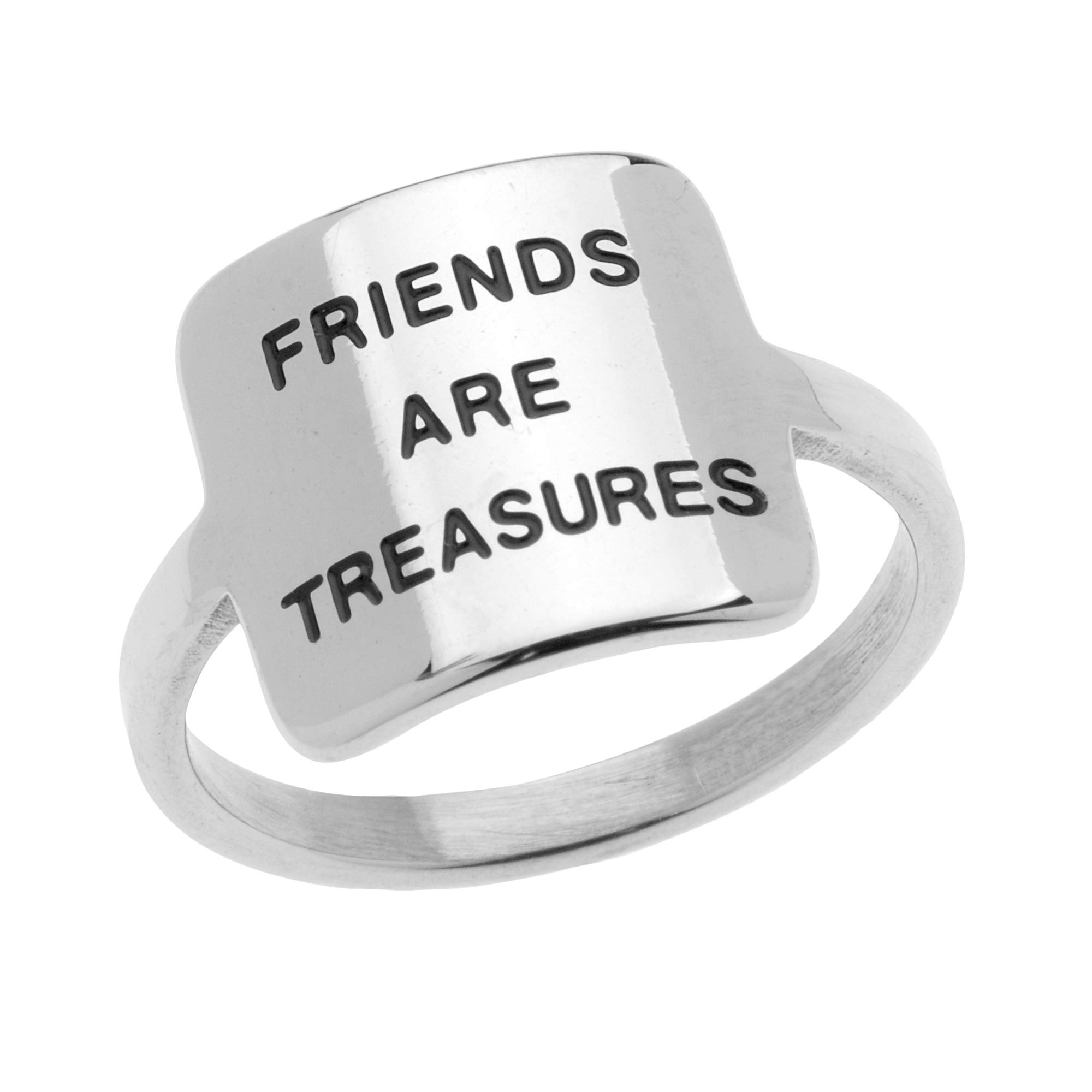 Best Friend Rings for Women - Soul Sister Jewelry Set - Adjustable Friendship Rings Size 6-9 | Perfect Gift for BFFs, Bridesmaids & Sisterhood Bonding