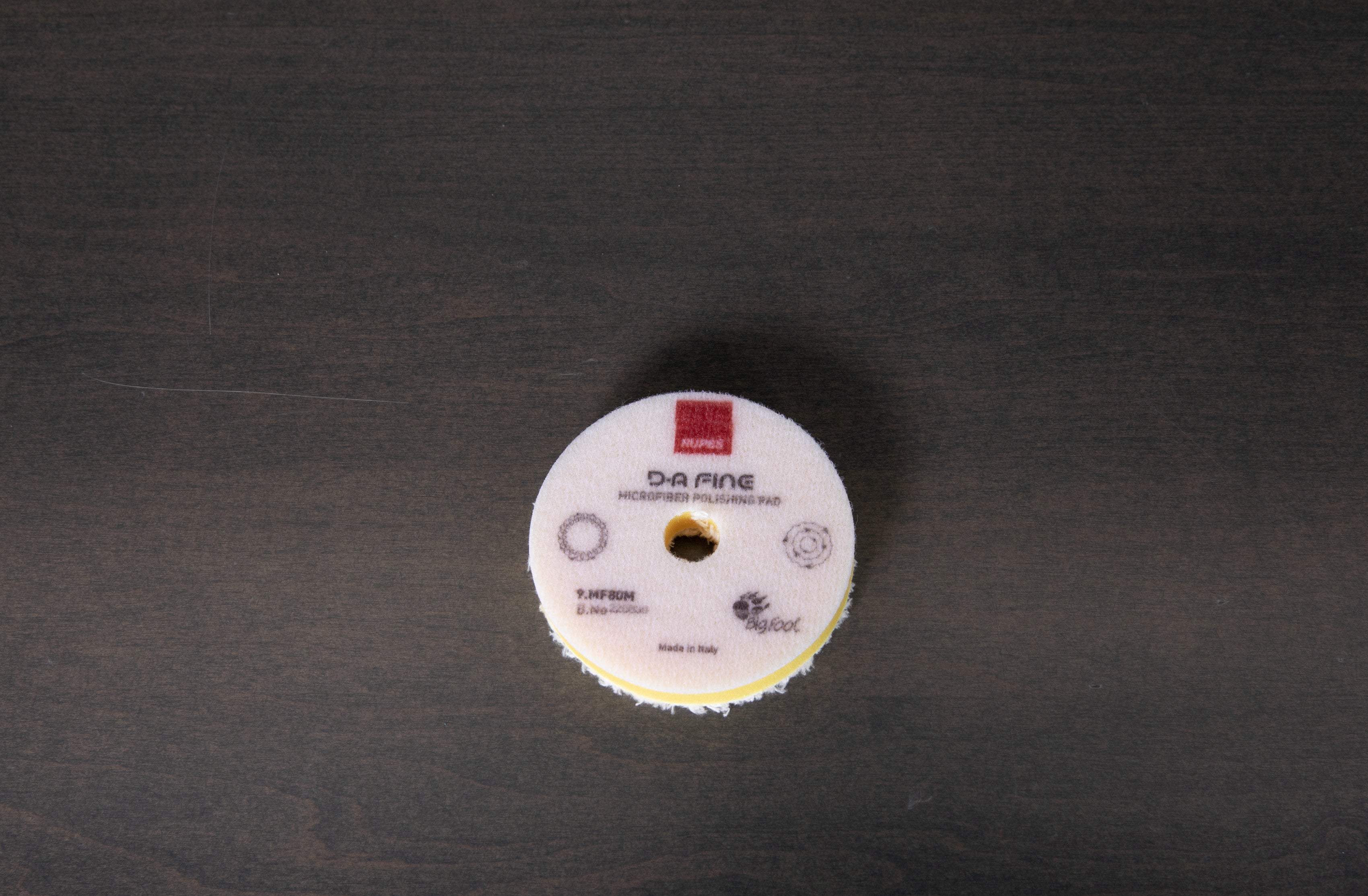 RUPES D-A Yellow Microfiber Polishing Pad for Car Detailing & Paint Correction - Perfect for Auto Body Shops & DIY Enthusiasts