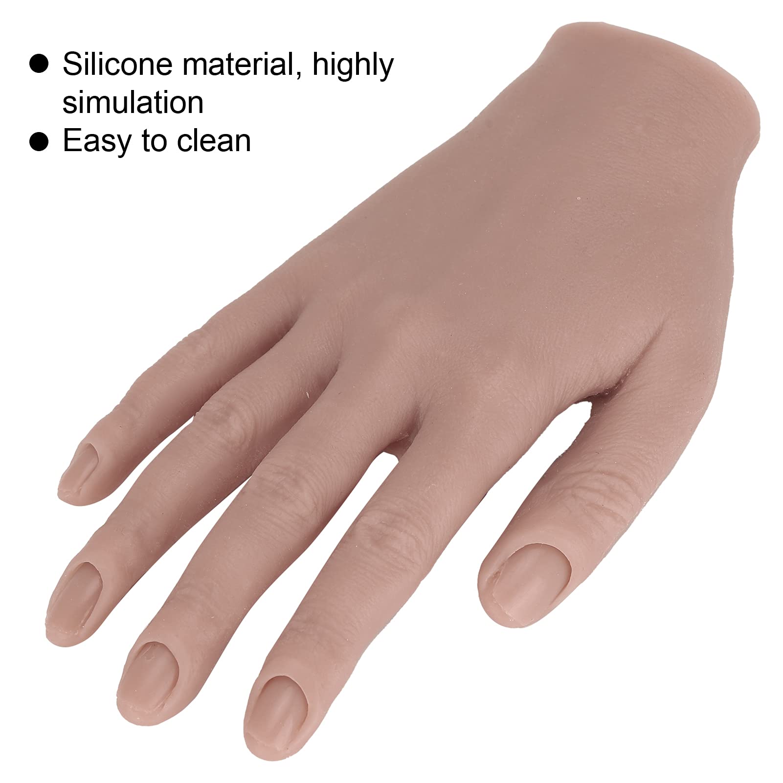Professional Nail Art Practice Hand - Bendable Mannequin Hand for Nail Salon Training & Acrylic Nail Practice - Perfect for Beginners & Professionals (03) - Ideal for Home Practice, Salon Training & Nail Art Demonstrations