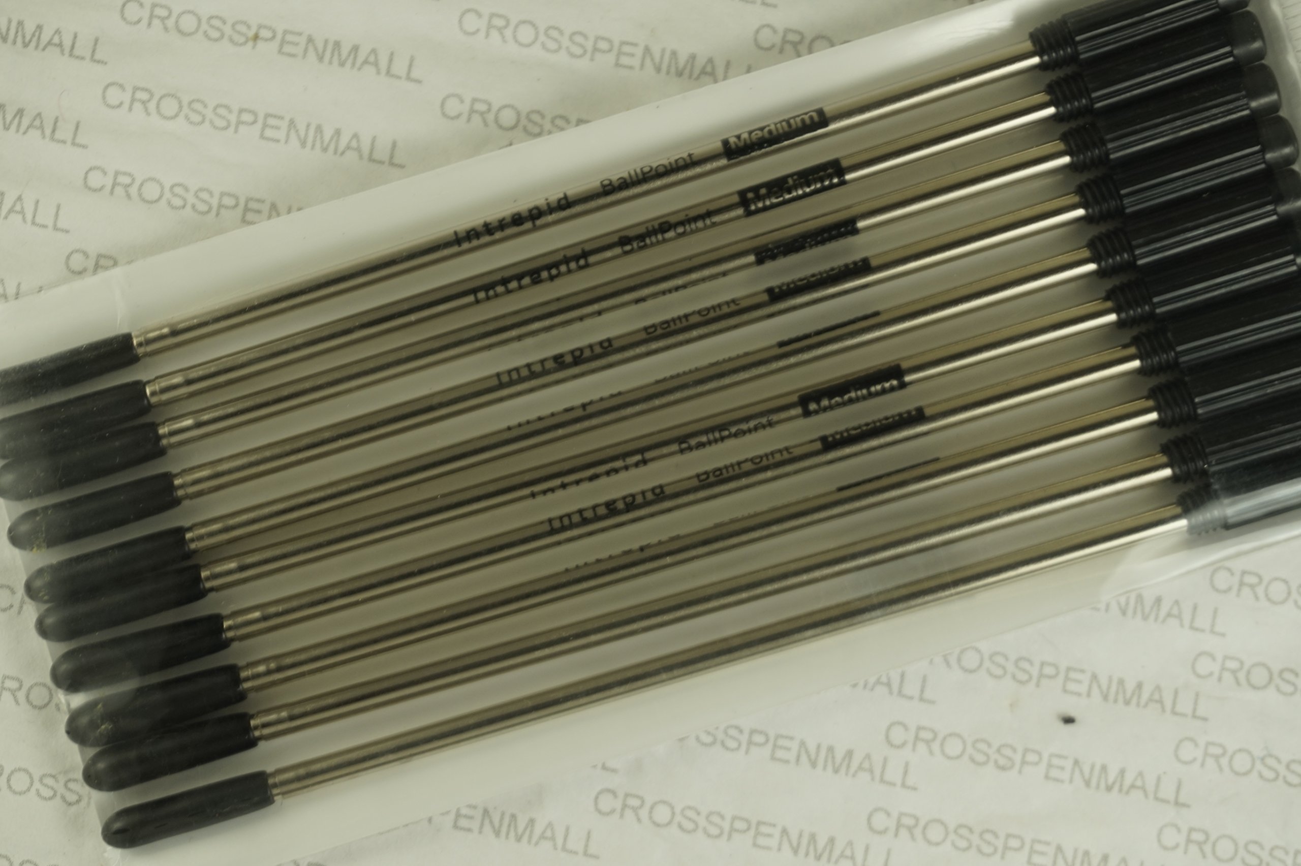 10 Pack Cross Ballpoint Pen Refills - Genuine Black Ink Medium Point for Smooth Writing | Bulk Packed | Ideal for Office, School & Business Use