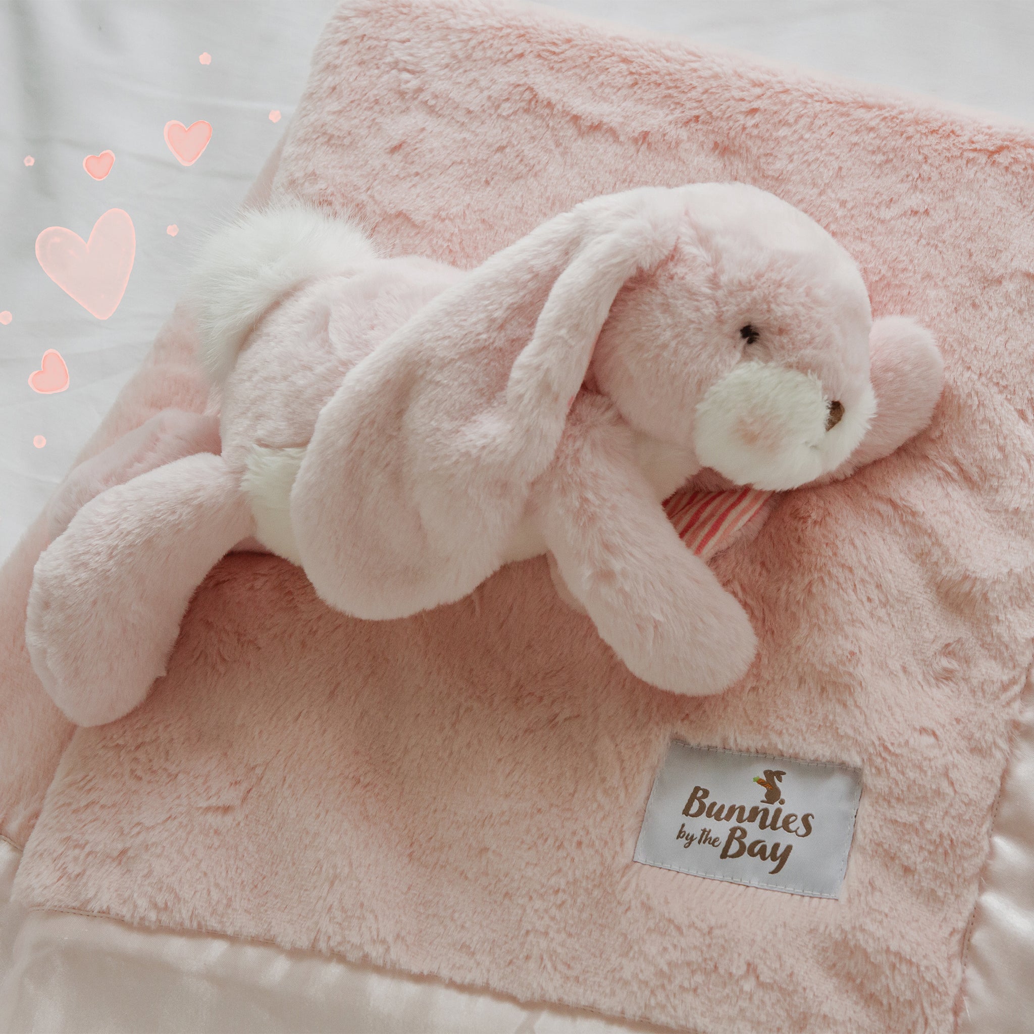 Little Naptime Nibble Blossom Bunny - Soft Chew Toy for Teething Babies & Puppies - Perfect for Soothing Sore Gums During Naptime and Bedtime