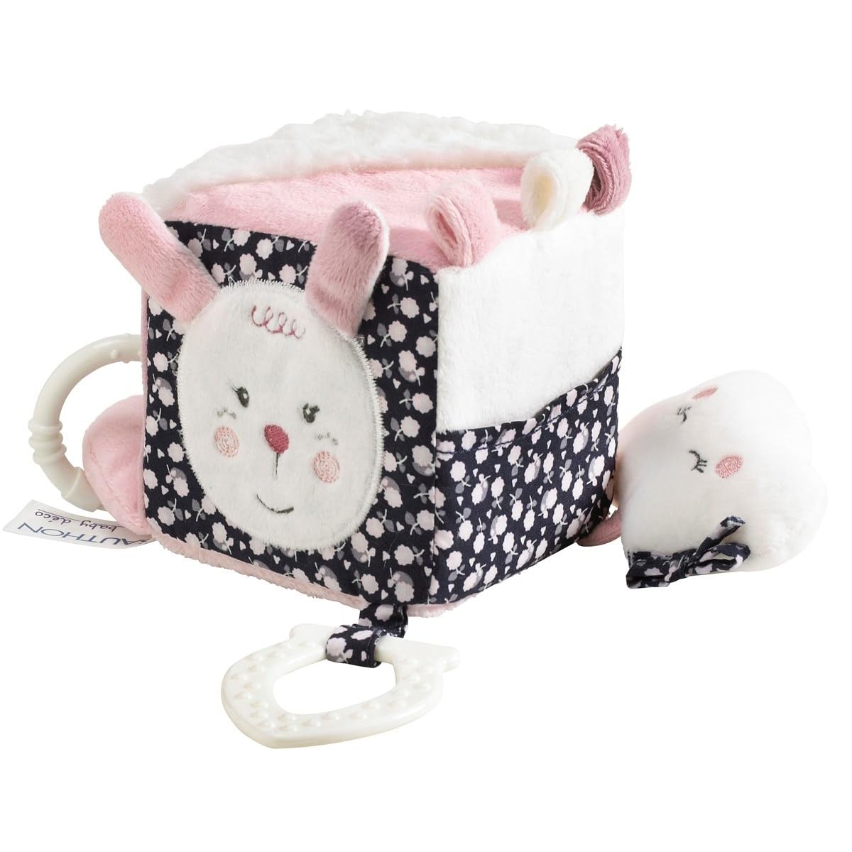 **Miss Fleur de Lune Baby Activity Cube | Early Learning & Developmental Toys | Newborn Gift | Sauthon – Perfect for Playtime & Sensory Development**
