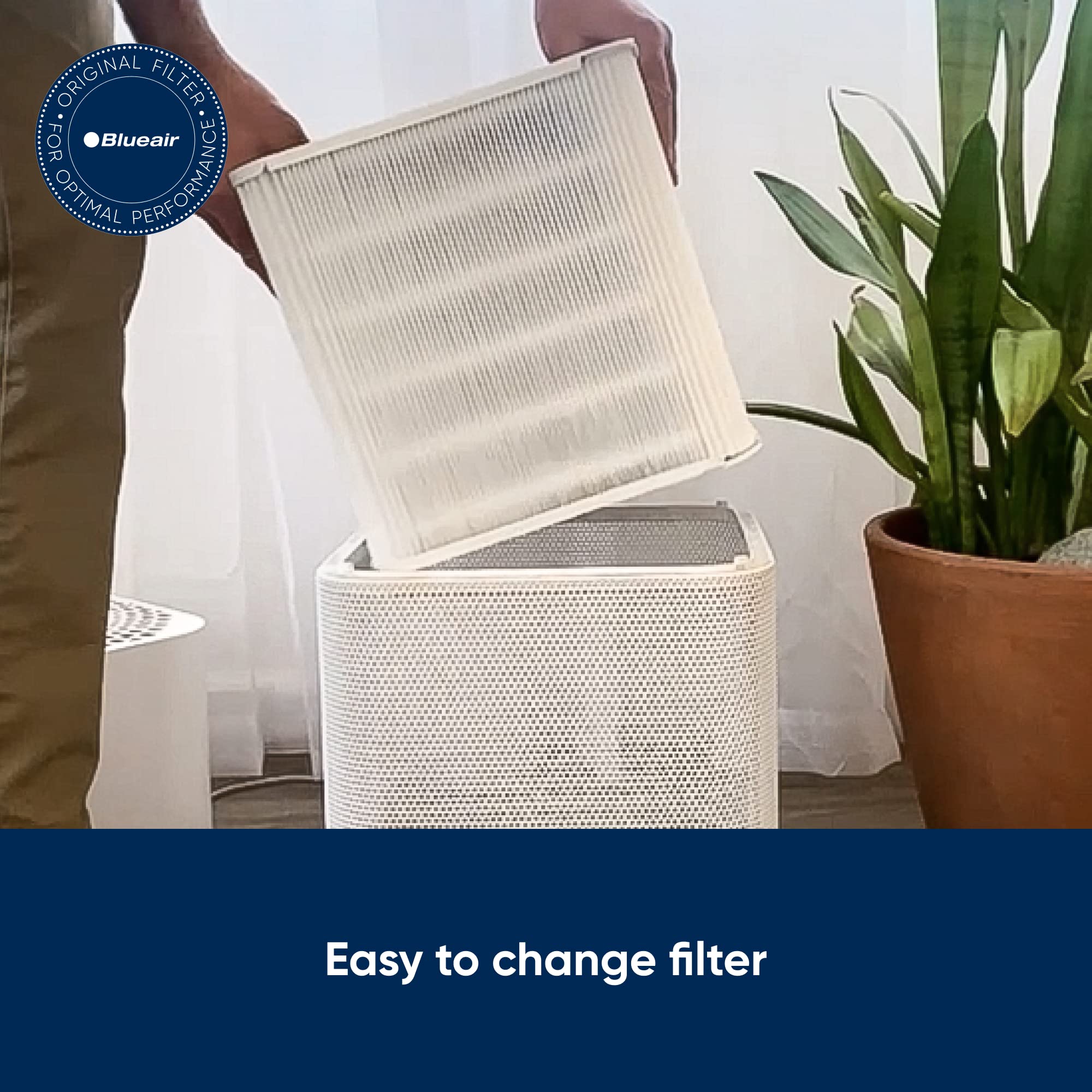 Blue Pure 211+ Auto Replacement Filter - HEPA & Carbon Air Filter Compatible with Blueair 211+ Auto Air Purifier - Removes Dust, Pollen, Pet Dander - Perfect for Home, Office, Nursery & Allergy Relief