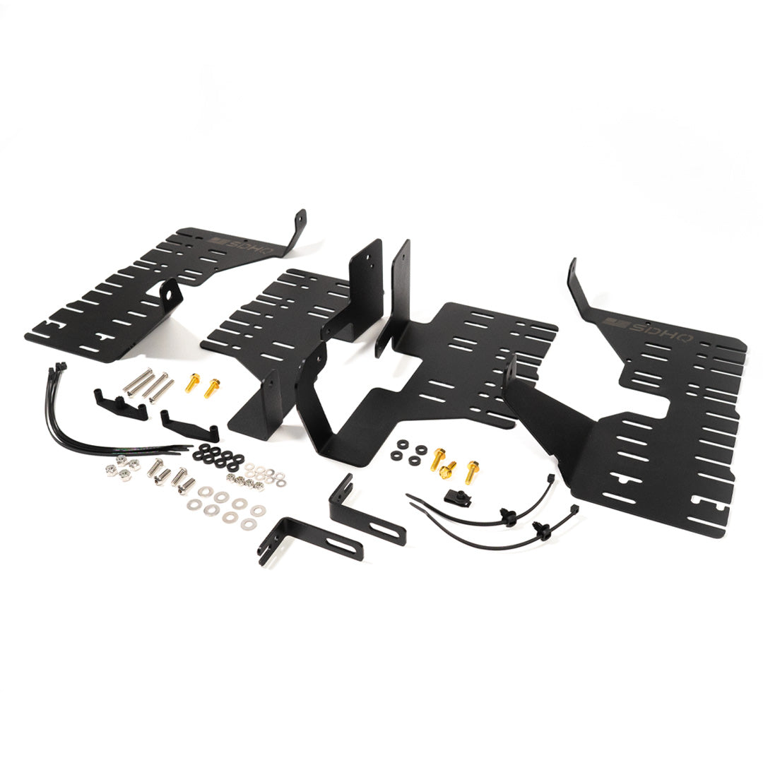 2022-2024 Toyota Tundra & Sequoia SDHQ Built Behind the Grille LED Light Bar Mount Kit - Off-Road Lighting Accessories for Night Driving & Adventure