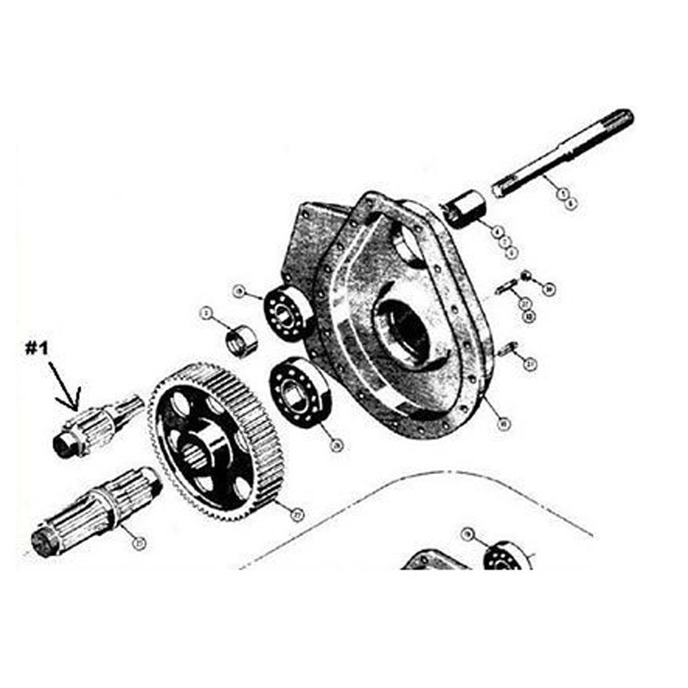 RAParts 11832 New Pinion Gear Fits Case 310 Tractor - Replacement Part for Smooth Operation in Farming & Construction