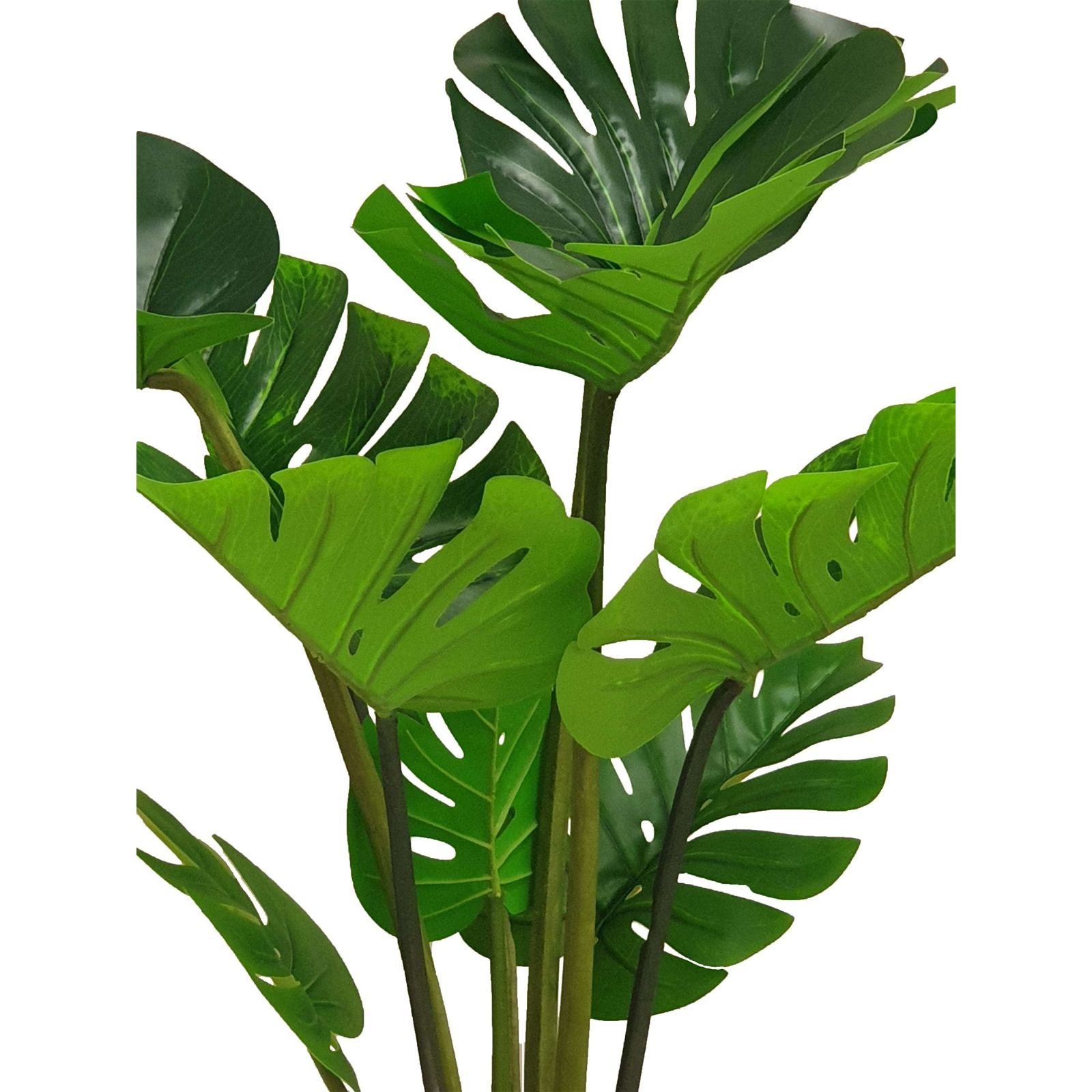 120cm Realistic Monstera Palm Artificial Plant by Criterion - Perfect for Home Office Decor, Living Room Greenery & Indoor Jungle Theme