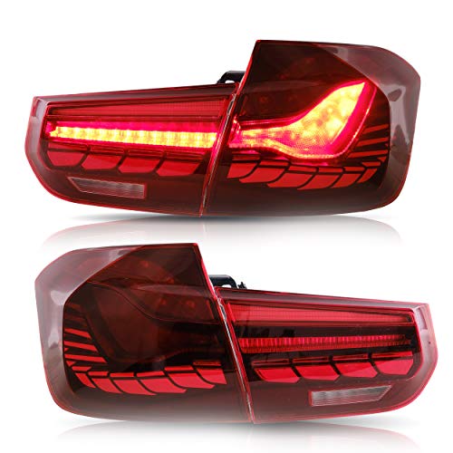 13-18 BMW 3 Series tail lights(Dragon Scale Red)