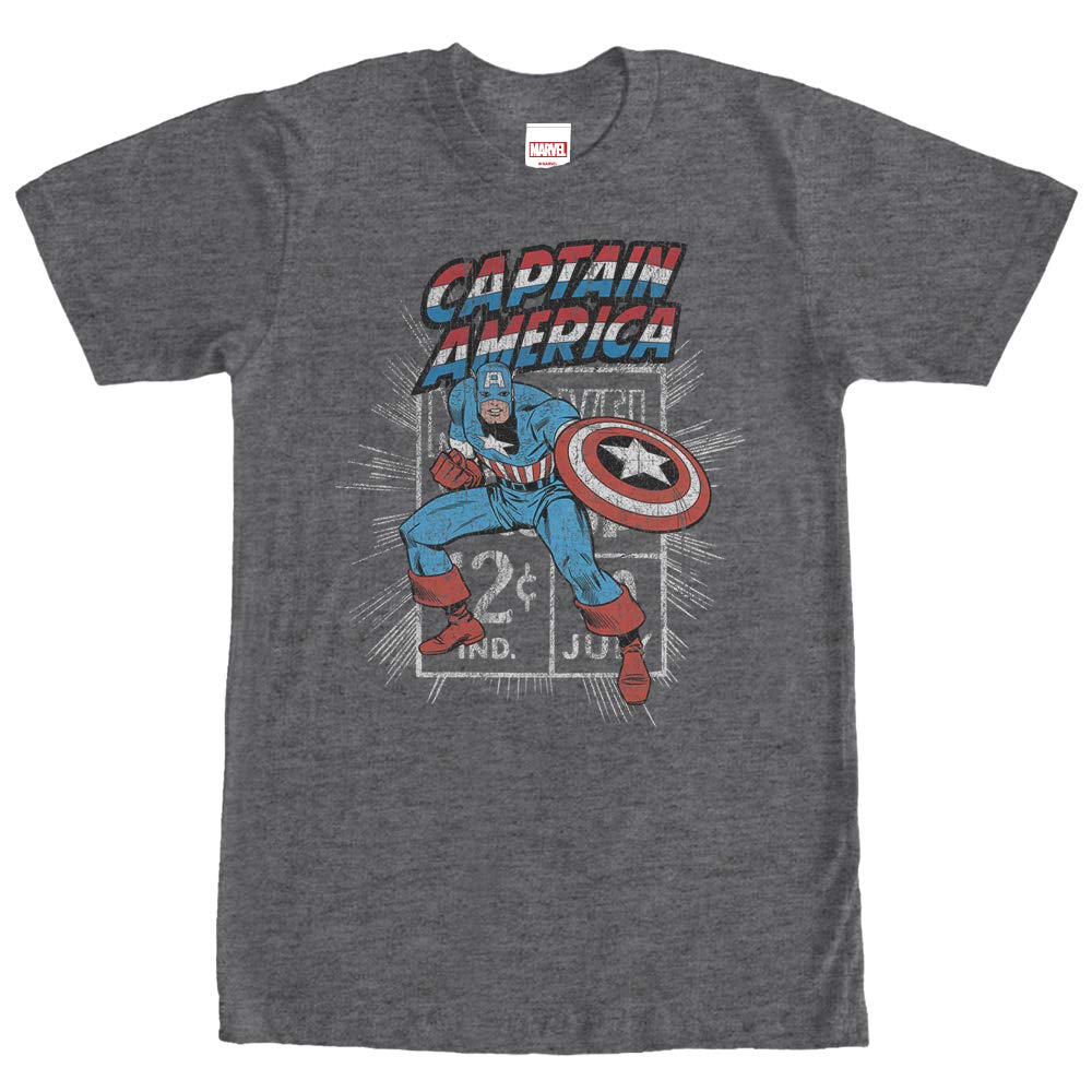 Marvel Captain America Comic Book Graphic T-Shirt for Men - Superhero Tee for Casual Wear, Cosplay & Gifts
