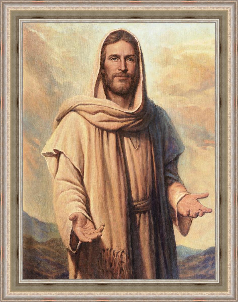 Abide With Me Large Wall Art - Inspirational Canvas Print for Living Room, Bedroom & Office Decor - Perfect for Home, Church & Spiritual Spaces
