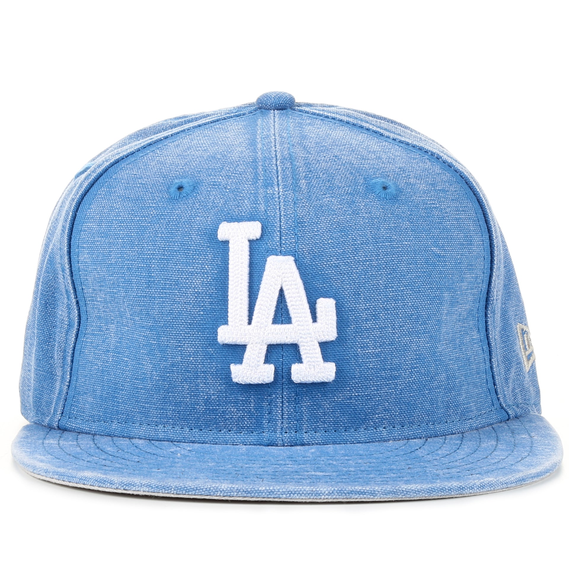 New Era 9Fifty Washed Over Snapback Hat - Los Angeles Dodgers Light Denim Adjustable Baseball Cap for Men & Women - Perfect for Sports Games, Streetwear Fashion and Casual Outfits