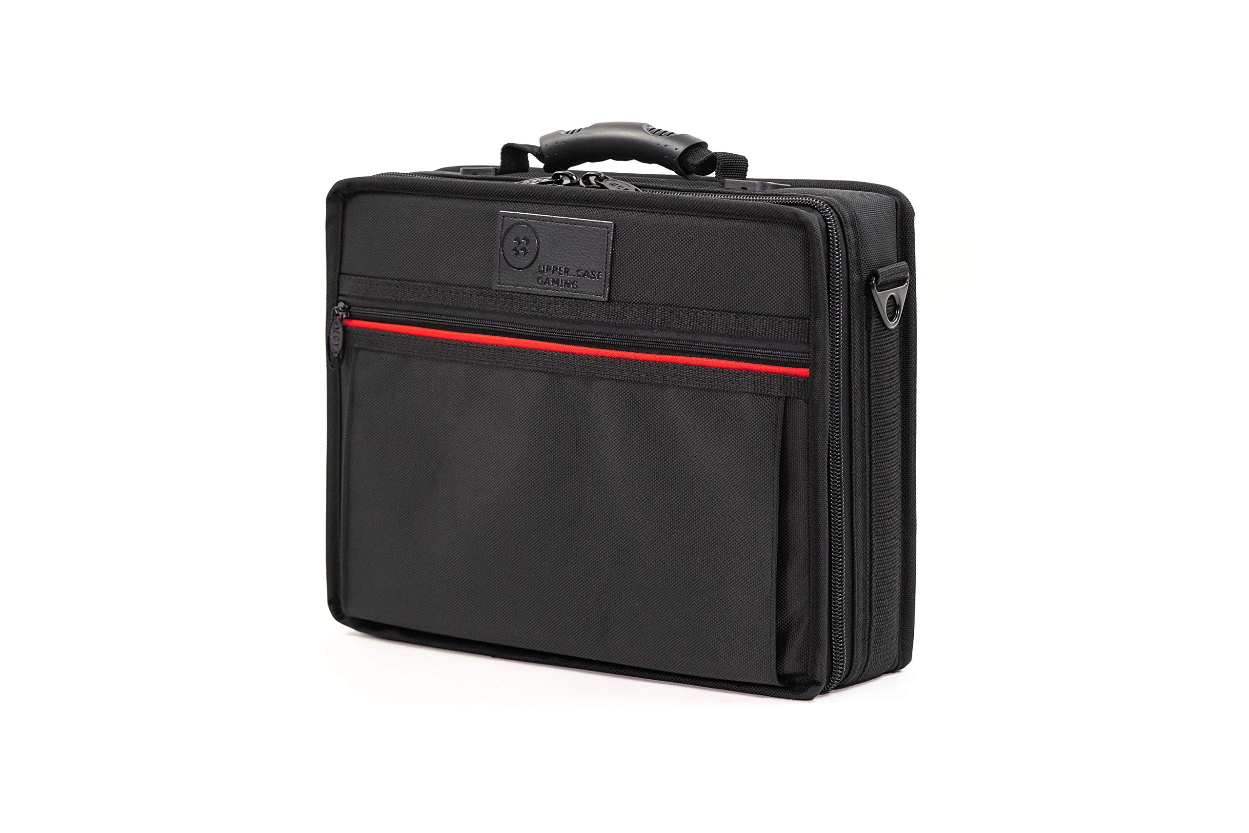 Premium Tournament Solo Gaming Bag for Nintendo Switch - Hard ABS Plastic Shell, Water Resistant, Holds 4 Joy-Cons, Adjustable Layout (15